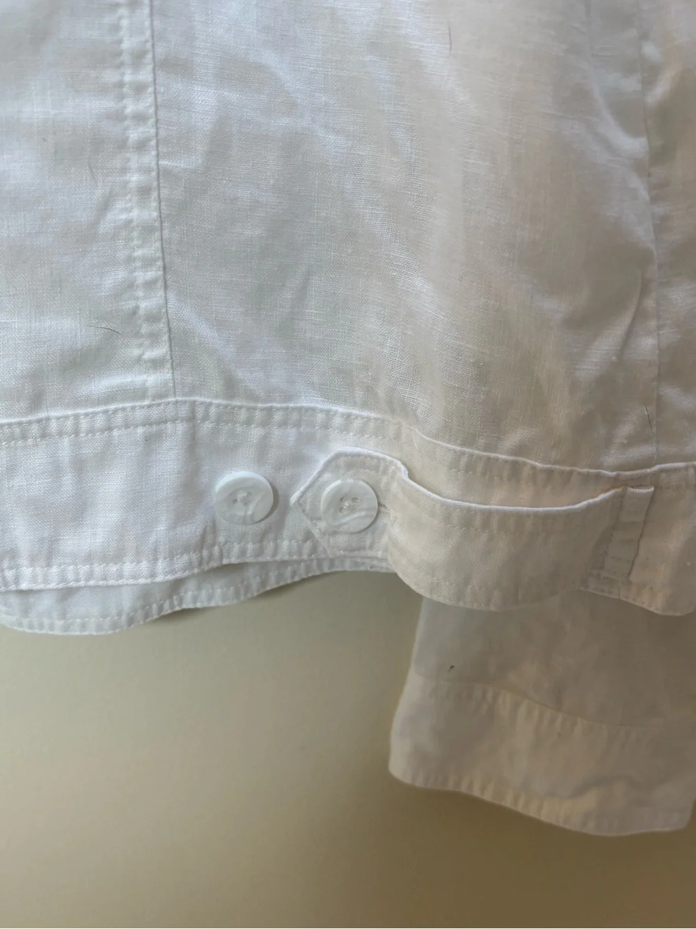 Rare Tommy Bahama White Linen Jacket—Two Palms Finished Edge - Picture 8 of 9